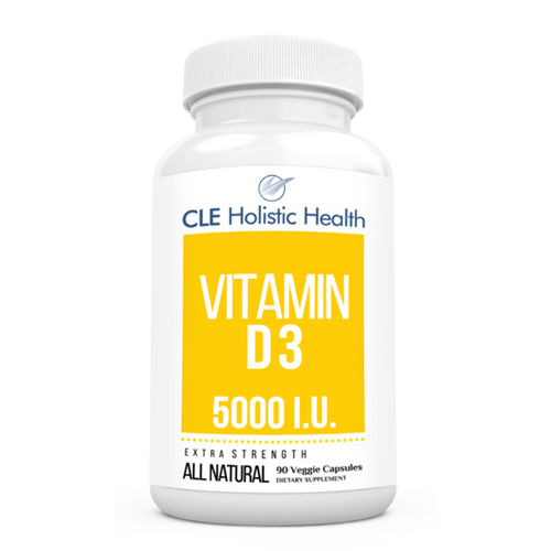 CLE Vitamin D3 5,000 IU bottle